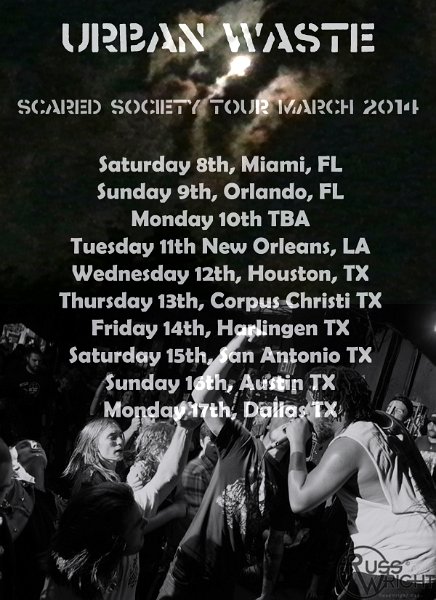 March tour promo flier flat